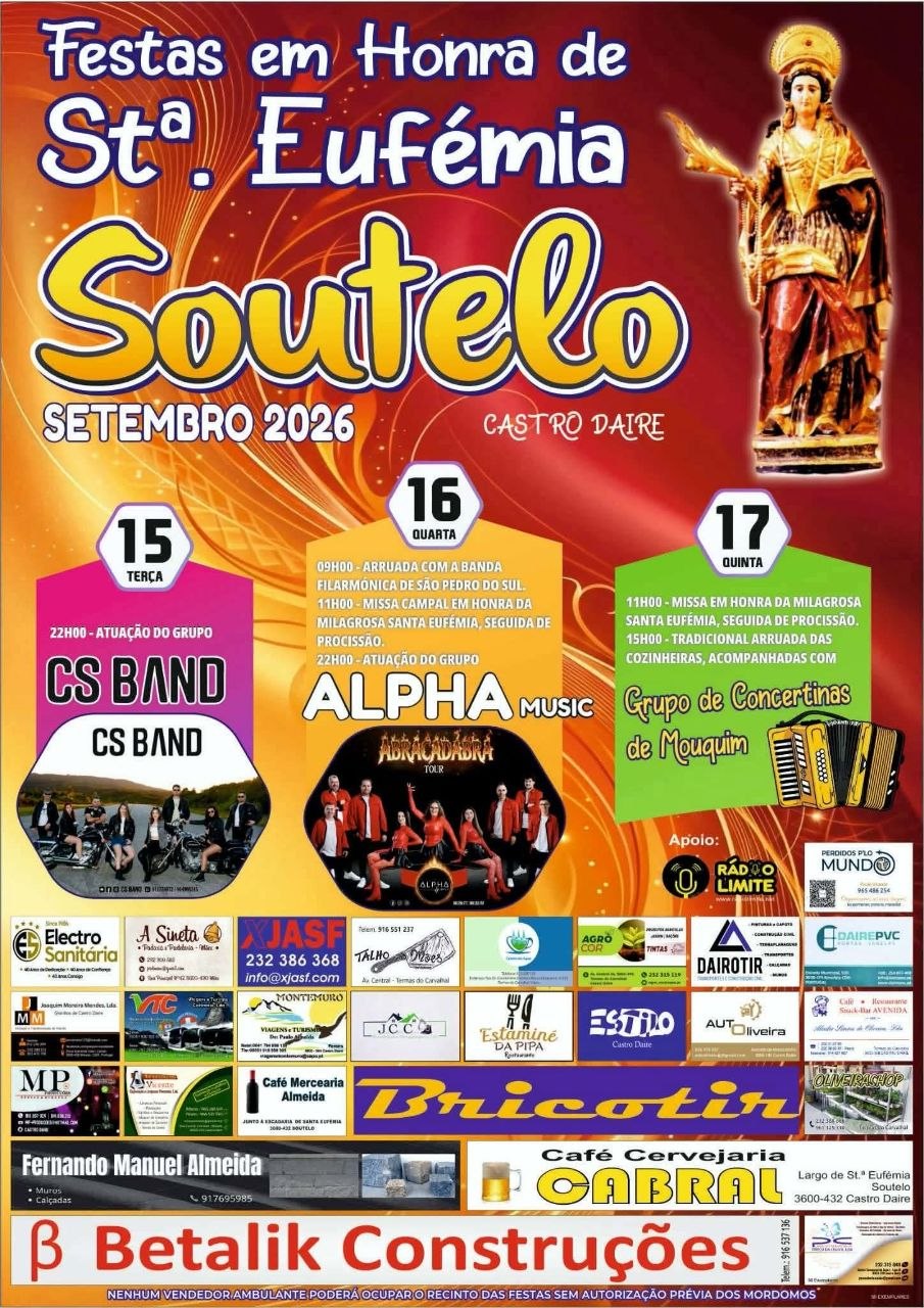 Cartaz de Festas em Honra de Sta. Eufémia
