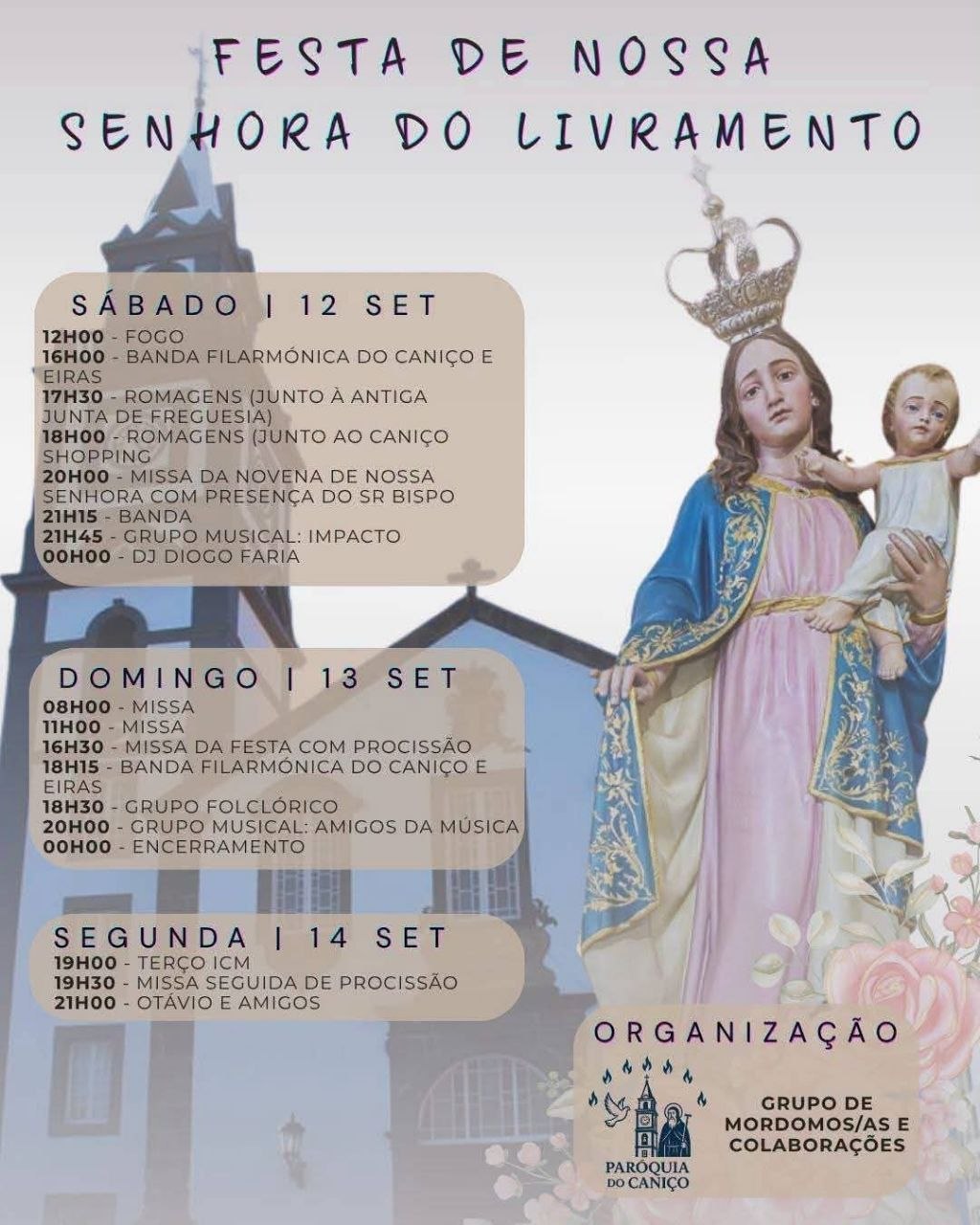 Cartaz de Festa de Nossa Senhora do Livramento