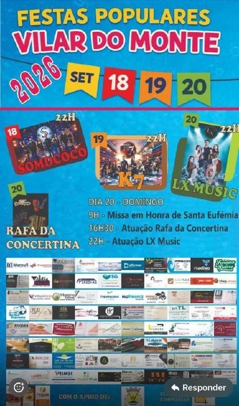Cartaz de Festas Populares Vilar do Monte