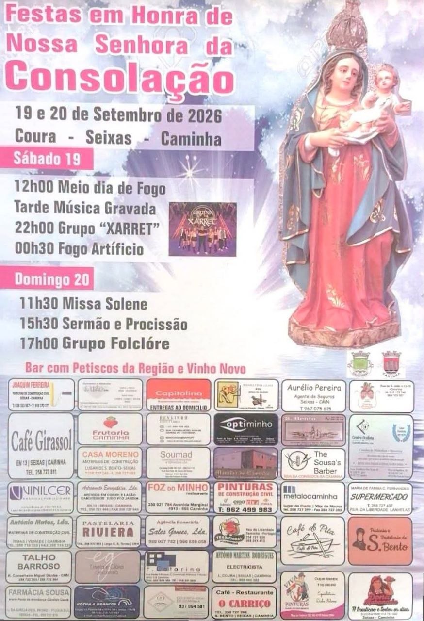 Cartaz de Festas em Honra de Nossa Senhora da Consolação