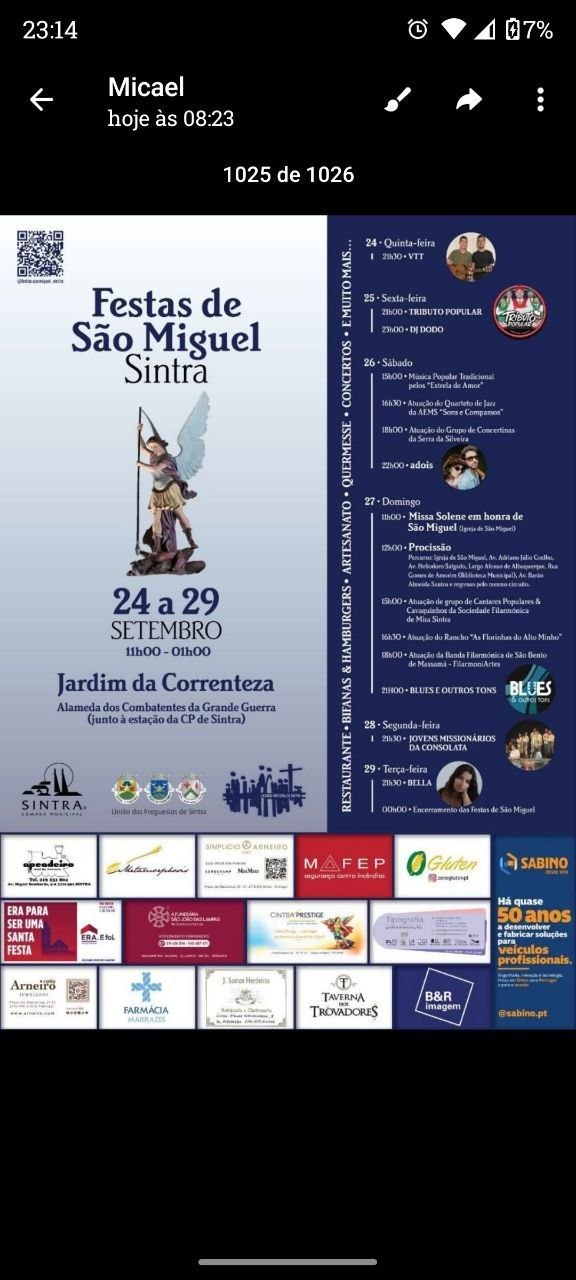 Cartaz de Festas de São Miguel