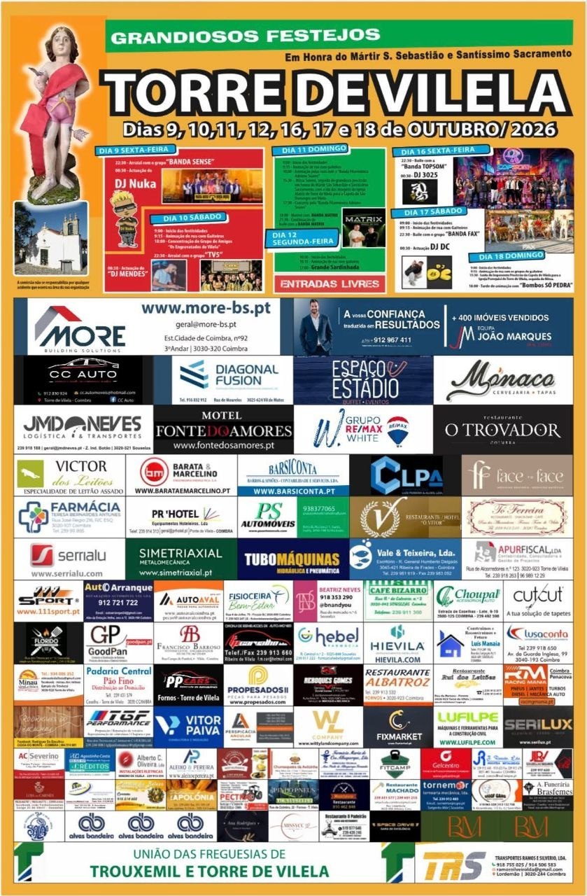 Cartaz de Grandiosos Festejos Torre de Vilela