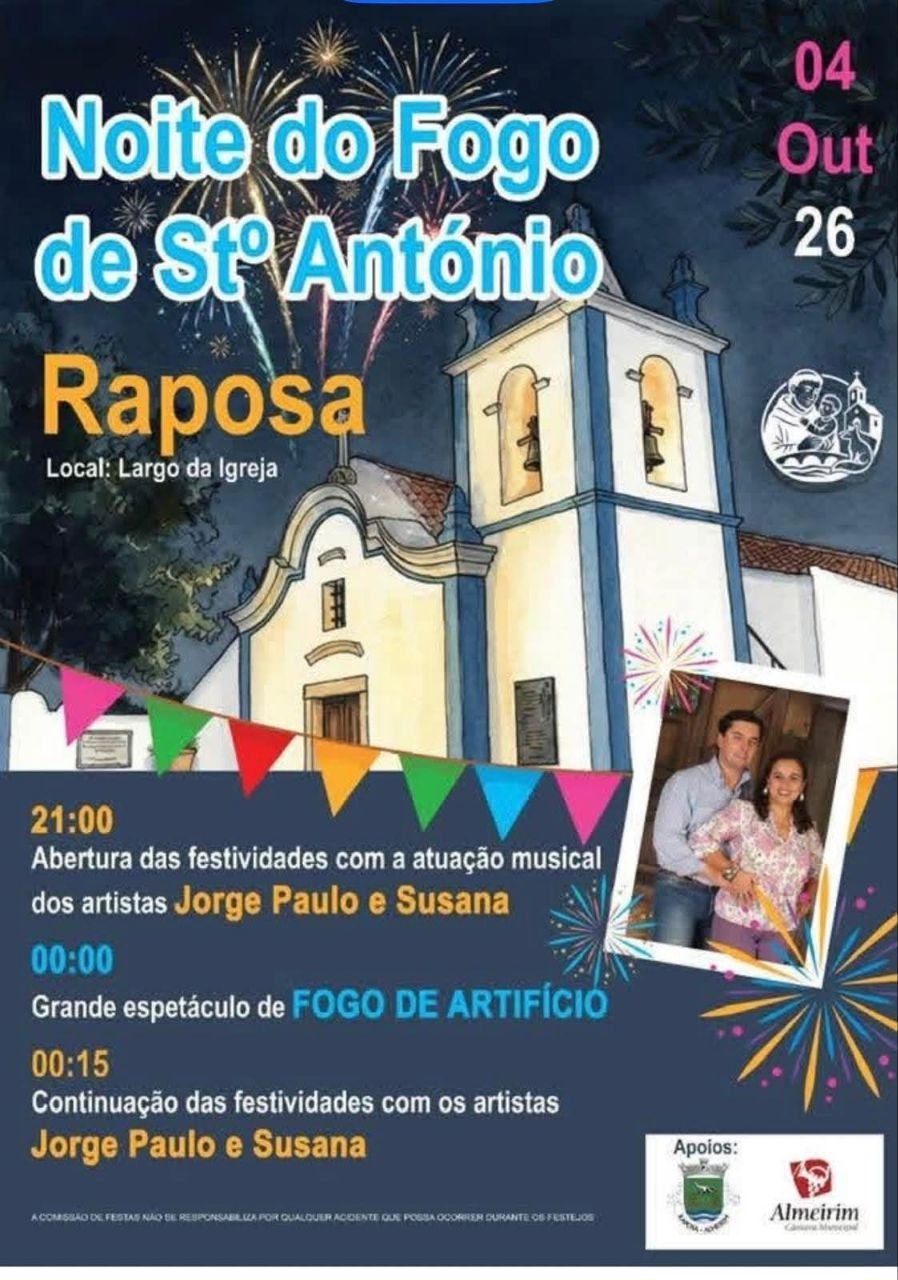 Cartaz de Noite do Fogo de Stº António